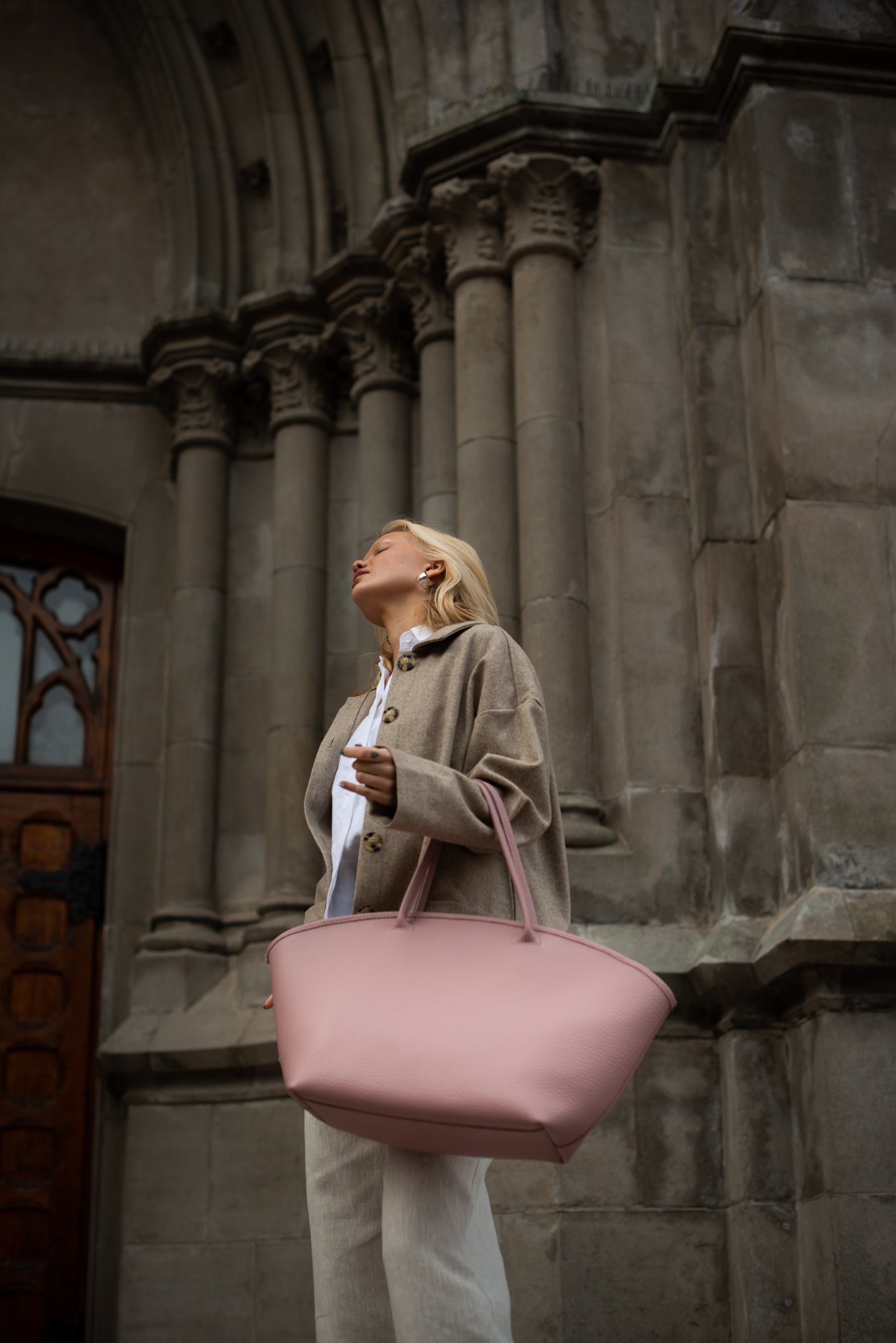 FORTUNE COOKIE tote bag nude